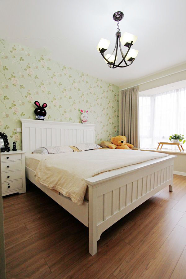 95平現(xiàn)代混搭隱形門+陽臺變書房風(fēng)格裝修效果